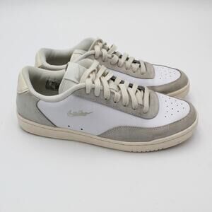 Nike Court Vintage Premium Sneaker Mens 10 White Gray Suede Leather Retro Casual